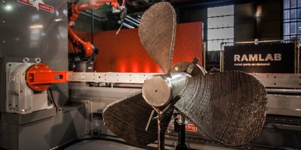 Port of Rotterdam's RAMLAB reveals hybrid manufactured ship propeller