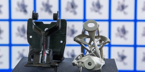 General Motors uses generative design and additive manufacturing to design a functional, lightweight seat bracket.