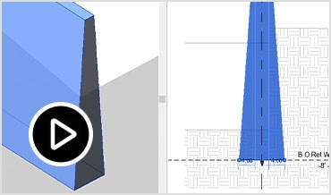 Video: Demonstration of tapered walls