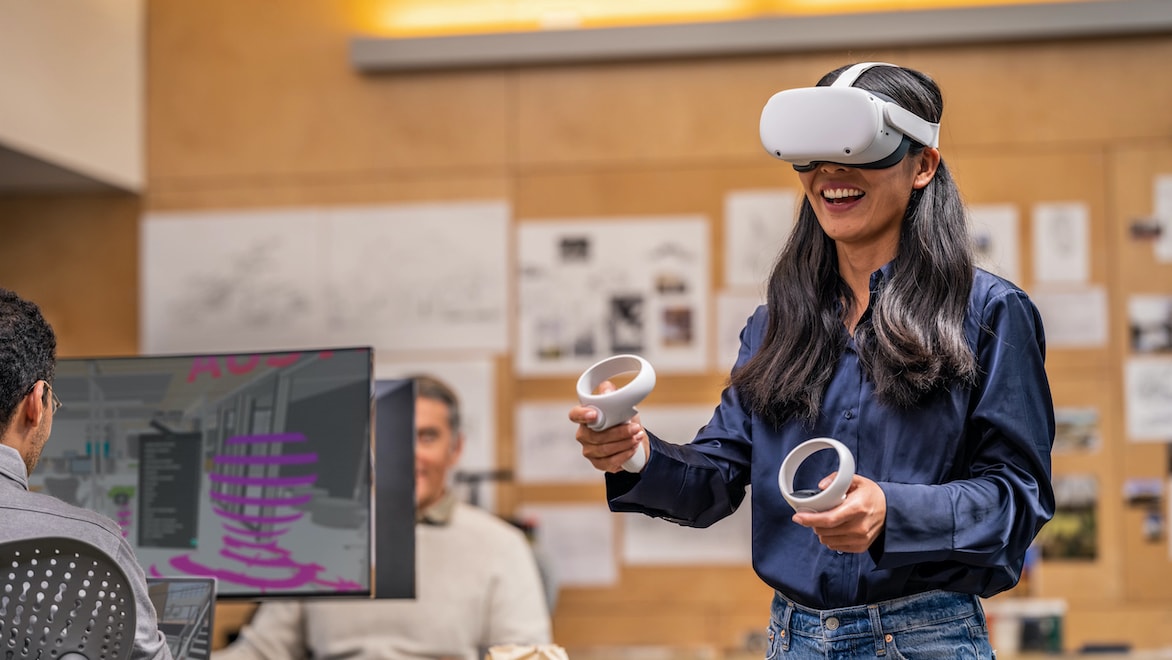 Design and Make Platform people working with virtual reality
